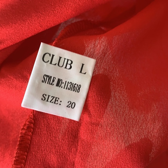 ❌SOLD❌Club London Ruffle Dress Red - Picture 6 of 6